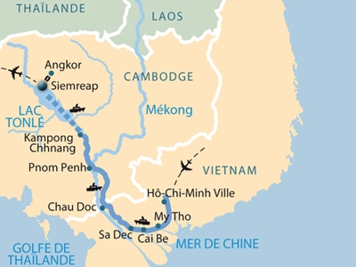 Lyon Cruise map
